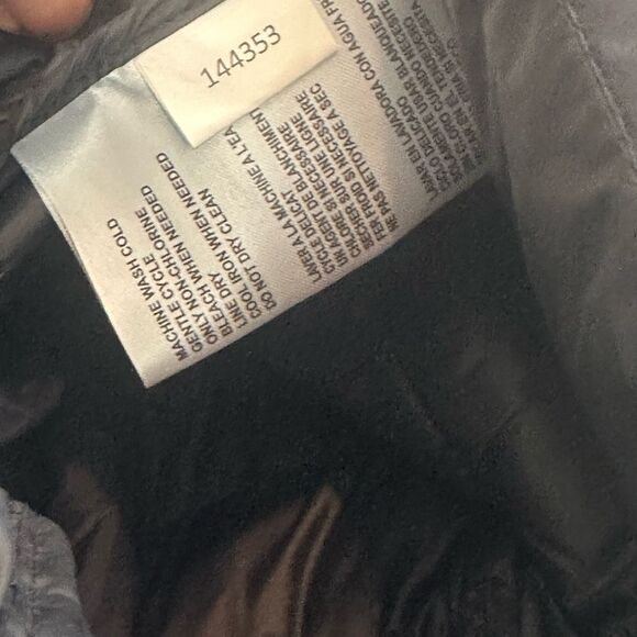 Michael Kors Navy & Black Packable Puffer Coat L - Picture 7 of 8